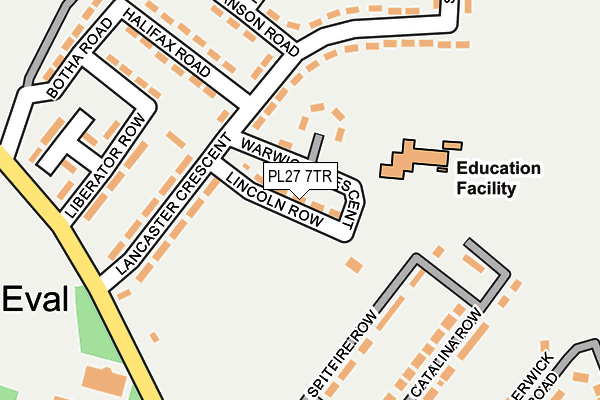 PL27 7TR map - OS OpenMap – Local (Ordnance Survey)