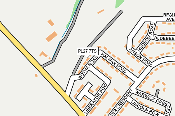PL27 7TS map - OS OpenMap – Local (Ordnance Survey)