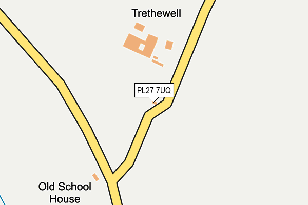 PL27 7UQ map - OS OpenMap – Local (Ordnance Survey)