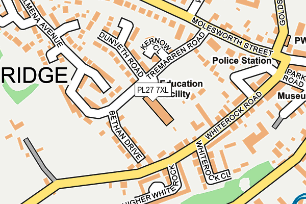 PL27 7XL map - OS OpenMap – Local (Ordnance Survey)