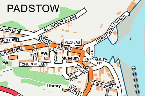 Map of PADSTOW SPIRITS LIMITED at local scale