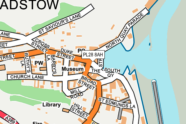 PL28 8AH map - OS OpenMap – Local (Ordnance Survey)