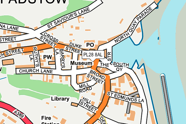 PL28 8AL map - OS OpenMap – Local (Ordnance Survey)