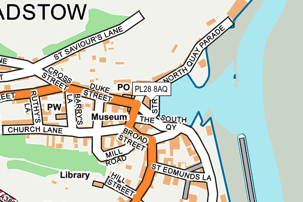PL28 8AQ map - OS OpenMap – Local (Ordnance Survey)
