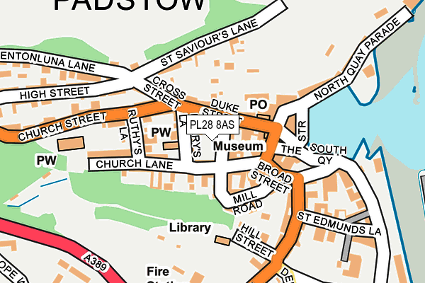 PL28 8AS map - OS OpenMap – Local (Ordnance Survey)