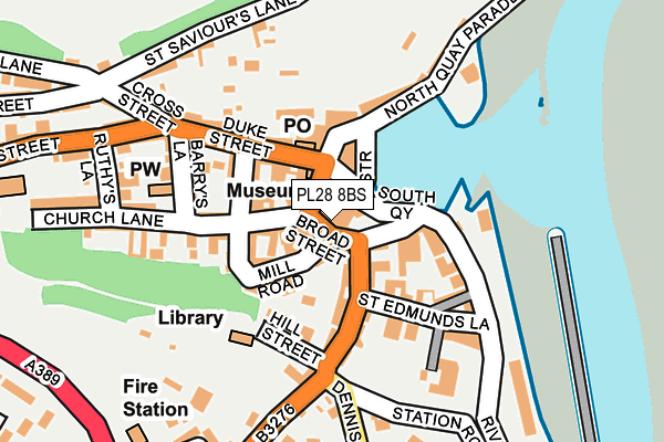 Map of HARBOUR ICE PADSTOW LIMITED at local scale
