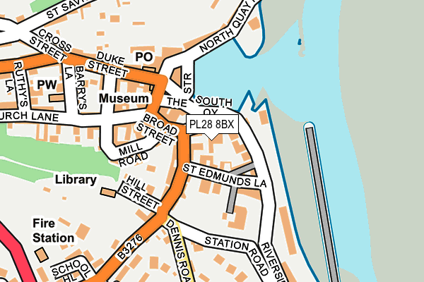 PL28 8BX map - OS OpenMap – Local (Ordnance Survey)