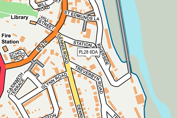 PL28 8DA map - OS OpenMap – Local (Ordnance Survey)