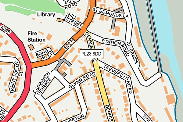 PL28 8DD map - OS OpenMap – Local (Ordnance Survey)