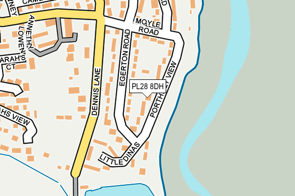 PL28 8DH map - OS OpenMap – Local (Ordnance Survey)