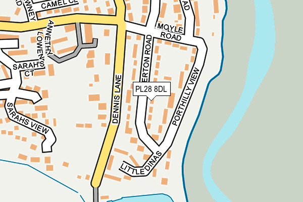 PL28 8DL map - OS OpenMap – Local (Ordnance Survey)