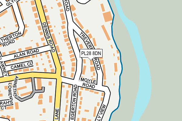 PL28 8DN map - OS OpenMap – Local (Ordnance Survey)