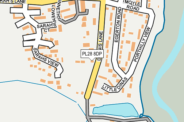 PL28 8DP map - OS OpenMap – Local (Ordnance Survey)