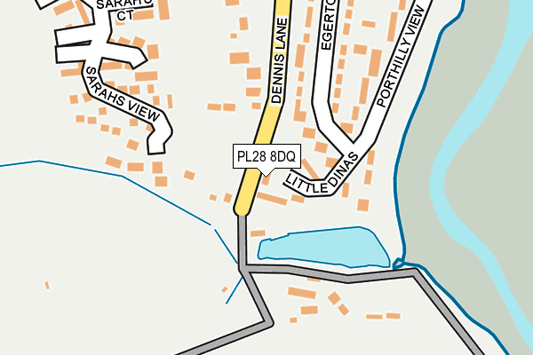 PL28 8DQ map - OS OpenMap – Local (Ordnance Survey)