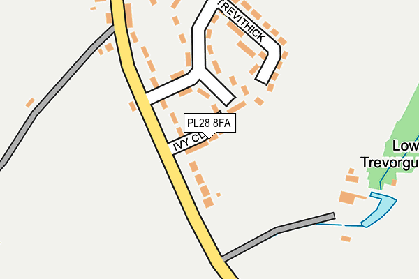 PL28 8FA map - OS OpenMap – Local (Ordnance Survey)