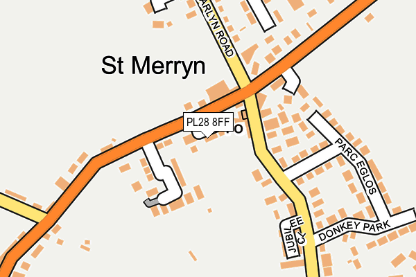 PL28 8FF map - OS OpenMap – Local (Ordnance Survey)