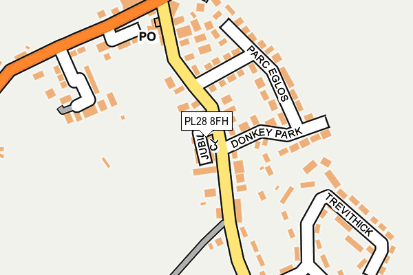 PL28 8FH map - OS OpenMap – Local (Ordnance Survey)