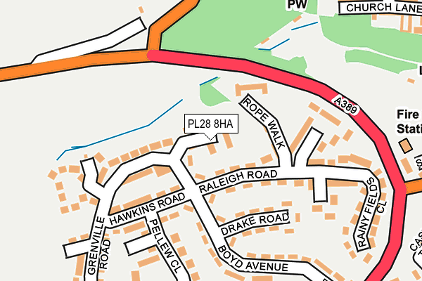 PL28 8HA map - OS OpenMap – Local (Ordnance Survey)