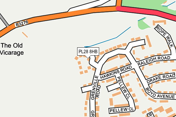 PL28 8HB map - OS OpenMap – Local (Ordnance Survey)