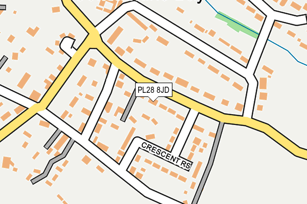 PL28 8JD map - OS OpenMap – Local (Ordnance Survey)