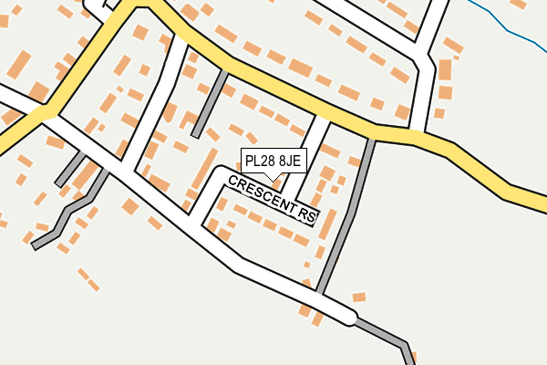 PL28 8JE map - OS OpenMap – Local (Ordnance Survey)