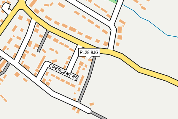 PL28 8JG map - OS OpenMap – Local (Ordnance Survey)