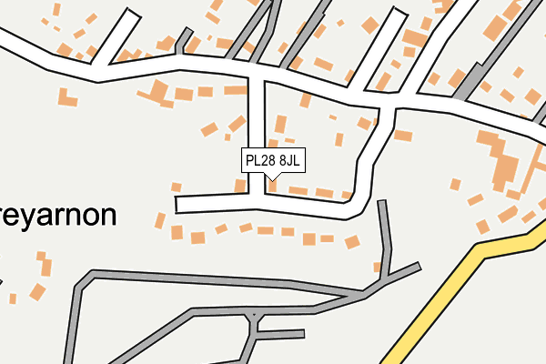 PL28 8JL map - OS OpenMap – Local (Ordnance Survey)