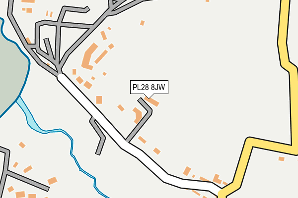 PL28 8JW map - OS OpenMap – Local (Ordnance Survey)