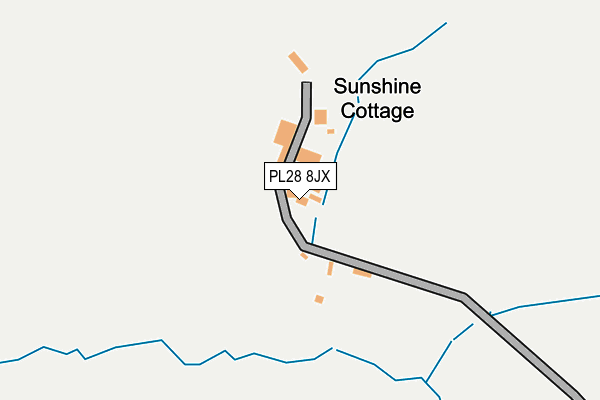 PL28 8JX map - OS OpenMap – Local (Ordnance Survey)