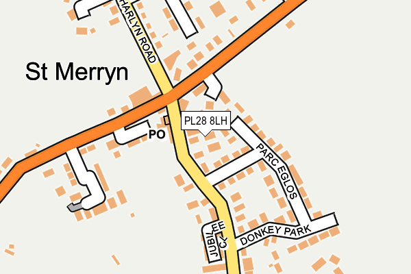 PL28 8LH map - OS OpenMap – Local (Ordnance Survey)