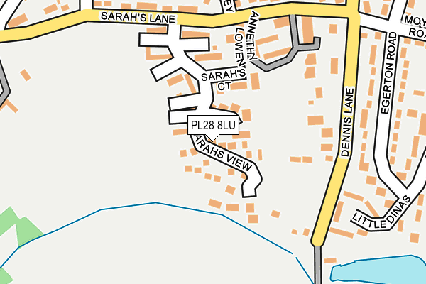 PL28 8LU map - OS OpenMap – Local (Ordnance Survey)