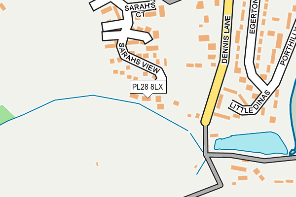 PL28 8LX map - OS OpenMap – Local (Ordnance Survey)