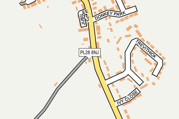 PL28 8NJ map - OS OpenMap – Local (Ordnance Survey)