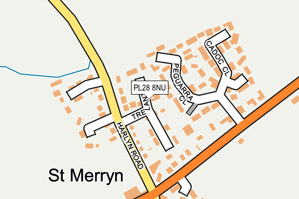 PL28 8NU map - OS OpenMap – Local (Ordnance Survey)