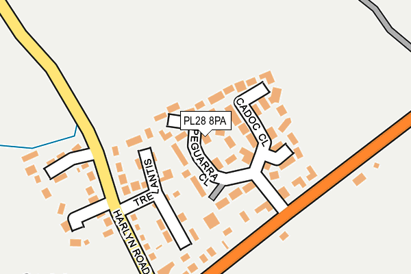 PL28 8PA map - OS OpenMap – Local (Ordnance Survey)