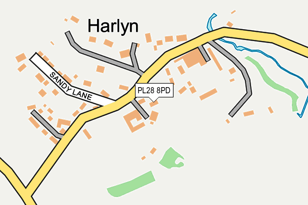 PL28 8PD map - OS OpenMap – Local (Ordnance Survey)