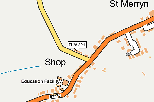 PL28 8PH map - OS OpenMap – Local (Ordnance Survey)