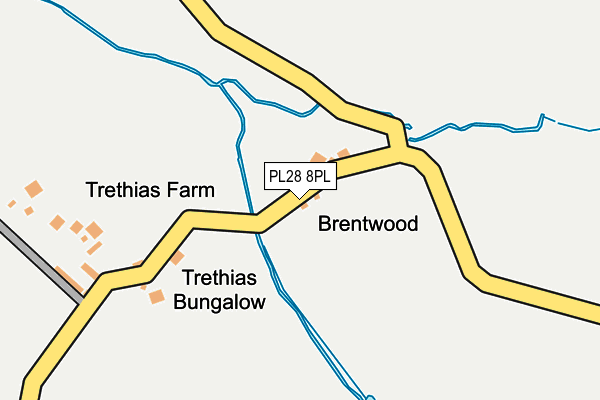 PL28 8PL map - OS OpenMap – Local (Ordnance Survey)