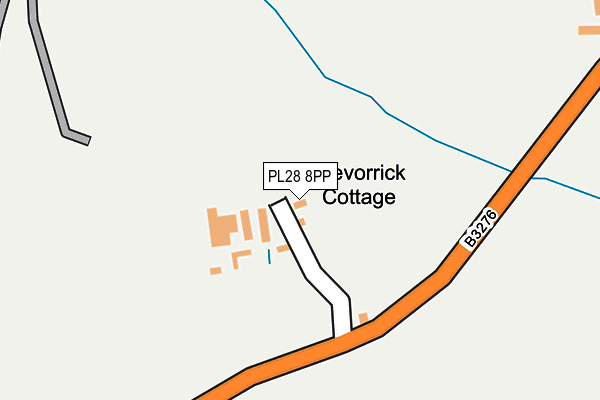 PL28 8PP map - OS OpenMap – Local (Ordnance Survey)