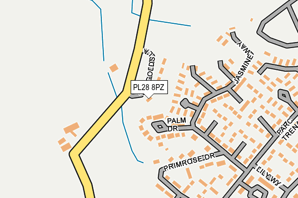 PL28 8PZ map - OS OpenMap – Local (Ordnance Survey)