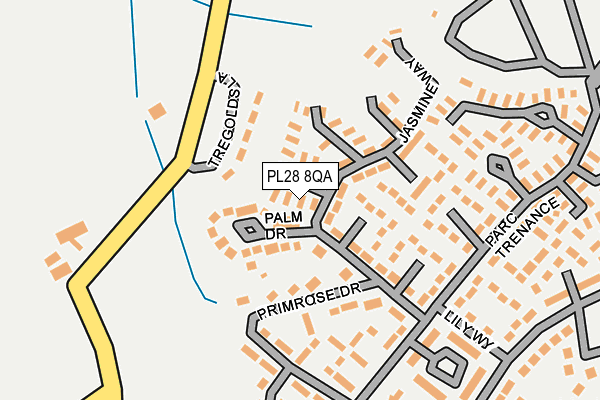 PL28 8QA map - OS OpenMap – Local (Ordnance Survey)