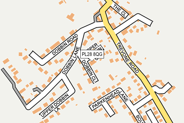 PL28 8QG map - OS OpenMap – Local (Ordnance Survey)