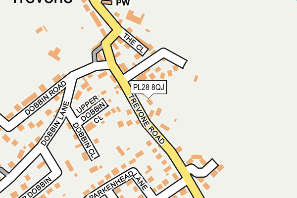 PL28 8QJ map - OS OpenMap – Local (Ordnance Survey)