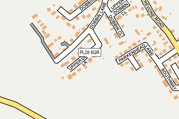 PL28 8QR map - OS OpenMap – Local (Ordnance Survey)