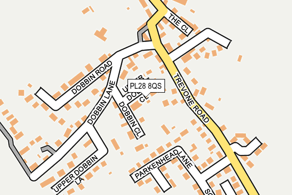 PL28 8QS map - OS OpenMap – Local (Ordnance Survey)