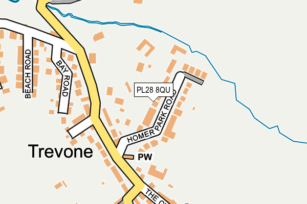 PL28 8QU map - OS OpenMap – Local (Ordnance Survey)