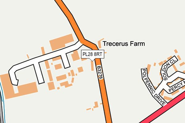 PL28 8RT map - OS OpenMap – Local (Ordnance Survey)