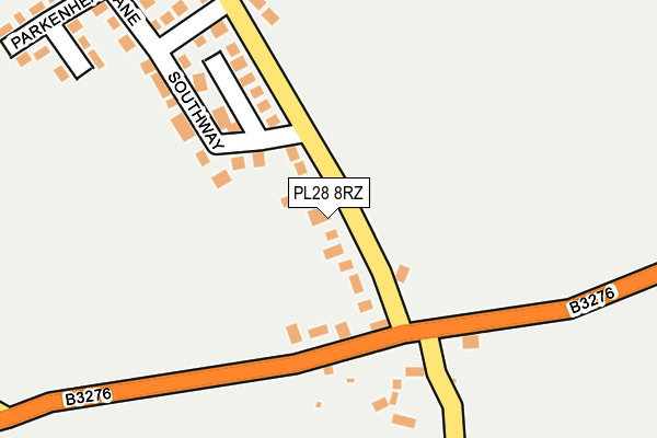 PL28 8RZ map - OS OpenMap – Local (Ordnance Survey)