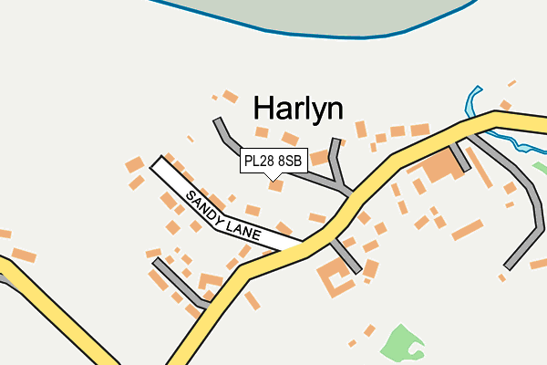 PL28 8SB map - OS OpenMap – Local (Ordnance Survey)