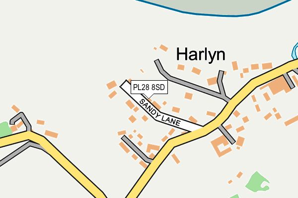 PL28 8SD map - OS OpenMap – Local (Ordnance Survey)